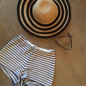 Blue & White striped sailor shorts!  Size M